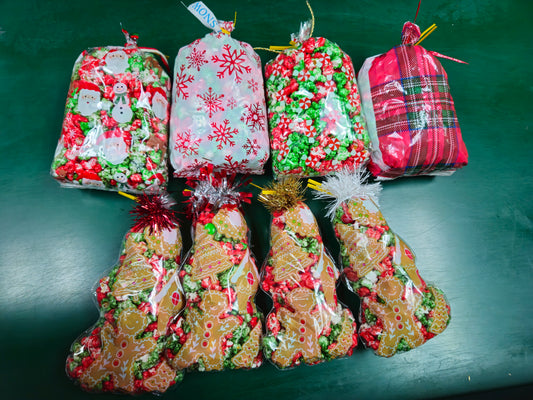 Holiday Bags w/ Confetti Popcorn